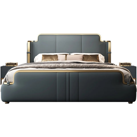 Gello Luxury Upholstered Bed In Leatherette