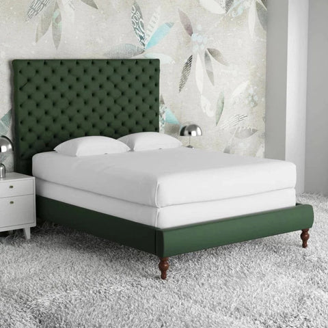 Kelo Upholstered Without Storage Bed in Suede