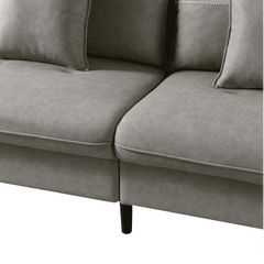 Mexico Straight Line Sofa Set in Grey Color - Nice Maple