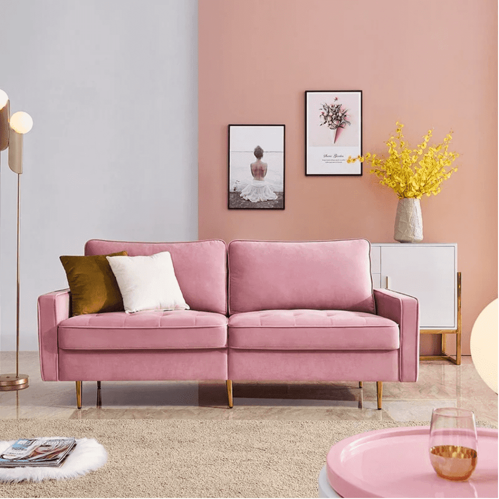 Block Down Straight Line Sofa Set - Nice Maple