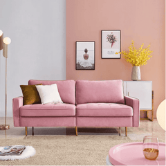 Block Down Straight Line Sofa Set - Nice Maple
