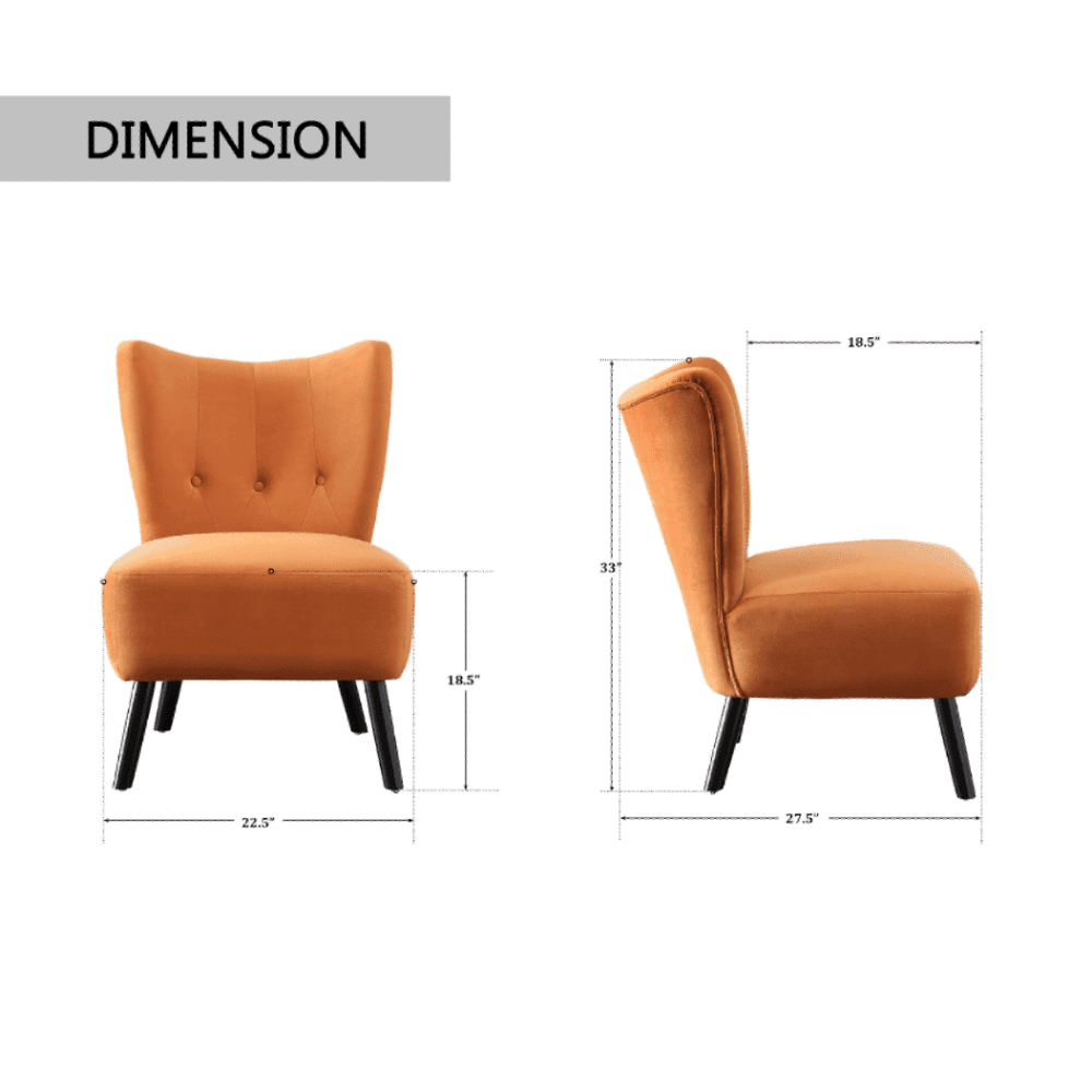 Lappy Suede Accent Chair - Nice Maple