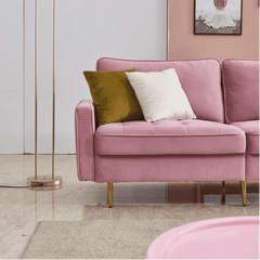 Block Down Straight Line Sofa Set - Nice Maple