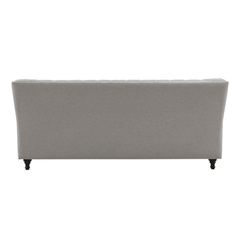 Dorothie Grey Fabric Button Tufted Sofa with Nailhead Trim - Nice Maple