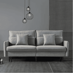 Mexico Straight Line Sofa Set in Grey Color - Nice Maple