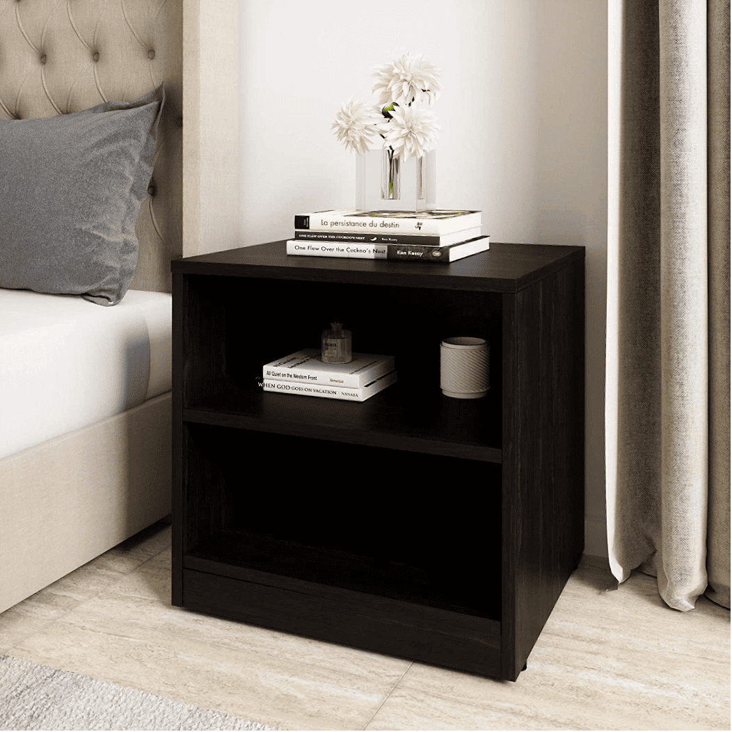 Solimo Engineered Wood Wenge Finish Bedside Table - Nice Maple