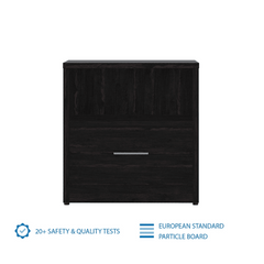Rocco Engineered Wood Wenge Finish Bedside Table - Nice Maple