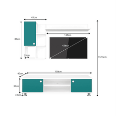 Roxy TV Panel- Upto 42 inches TV - Nice Maple