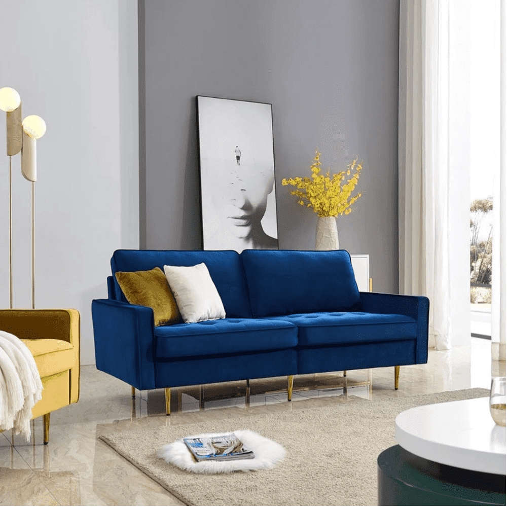 Block Down Straight Line Sofa Set - Nice Maple