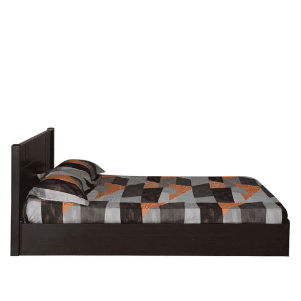 Cleopatra Bed with Storage in Brown Finish - Nice Maple