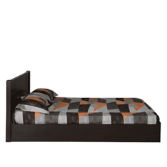 Cleopatra Bed with Storage in Brown Finish - Nice Maple