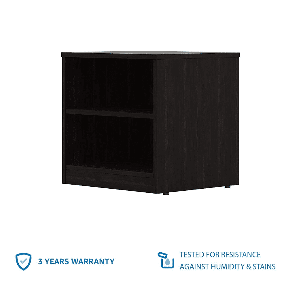 Solimo Engineered Wood Wenge Finish Bedside Table - Nice Maple