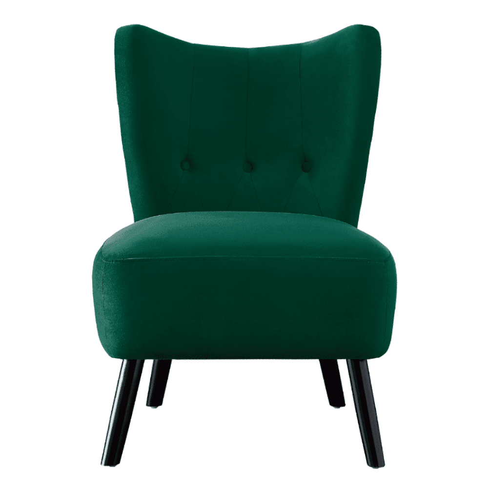 Lappy Suede Accent Chair - Nice Maple