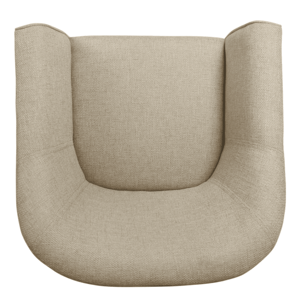 Porch & Den Kings-well Barrel Accent Chair - Nice Maple