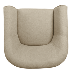 Porch & Den Kings-well Barrel Accent Chair - Nice Maple