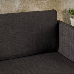 Augustus Mid-century Modern Fabric Chaise Sectional - Nice Maple