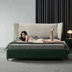 Yollo Luxury Upholstered Bed in Leatherette