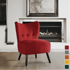 Lappy Suede Accent Chair - Nice Maple