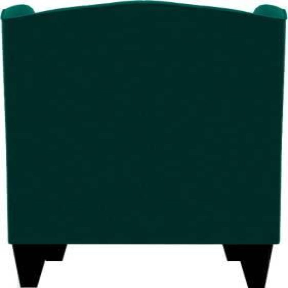 Cayo Chesterfield Wing Chair in Green Color - Nice Maple