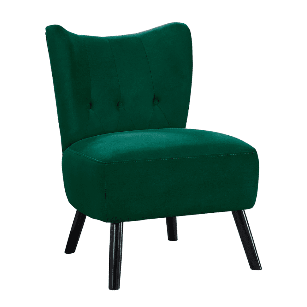 Lappy Suede Accent Chair - Nice Maple