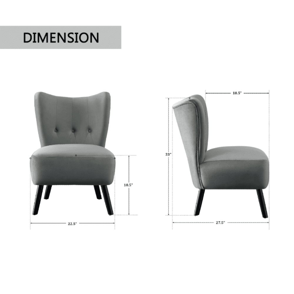 Lappy Suede Accent Chair - Nice Maple