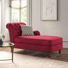 Unicorn Suede Lounger in Red Color - Nice Maple