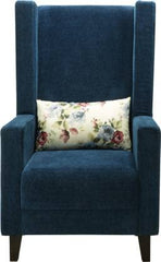 Zolo Wing Chair in Blue Color - Nice Maple