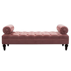 Tiffo Suede Lounger in Blush Pink Color - Nice Maple