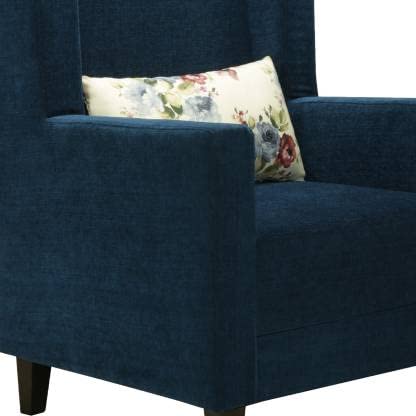Zolo Wing Chair in Blue Color - Nice Maple
