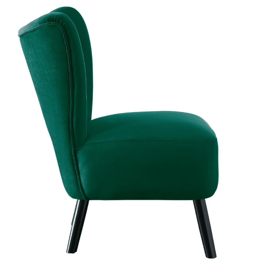 Lappy Suede Accent Chair - Nice Maple