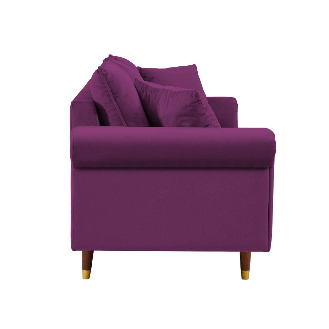 Straight Line Sofa Set in Purple - Nice Maple