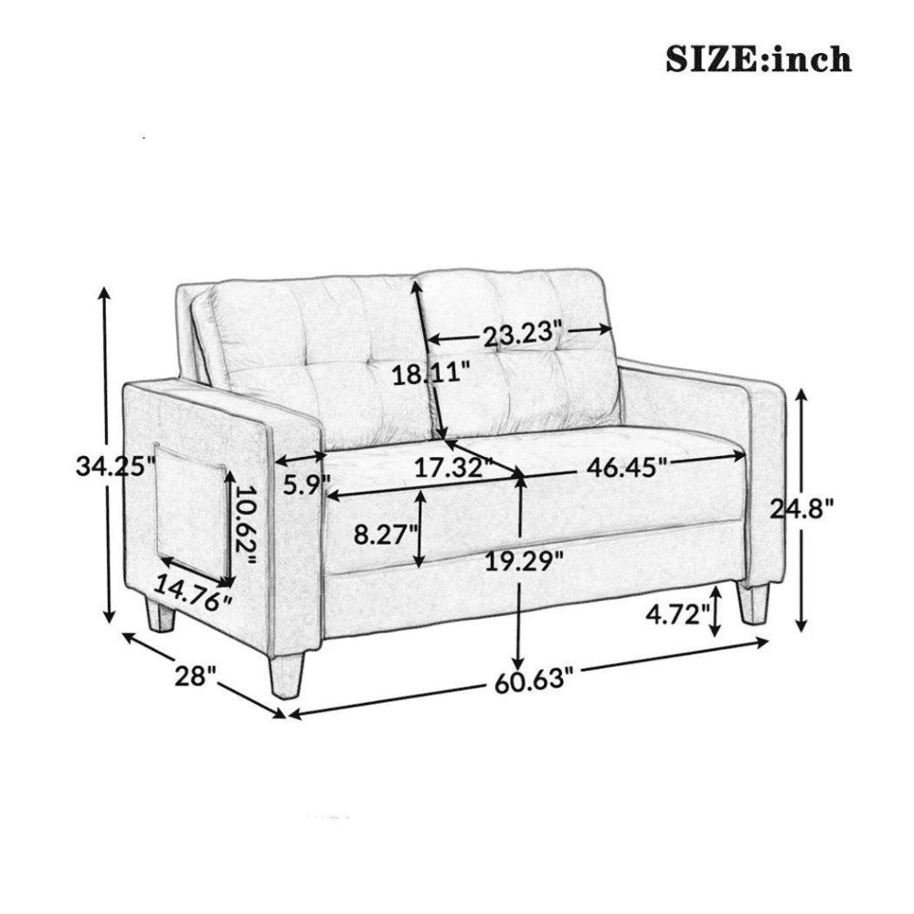 Comfortable Modern Sofa Set for Home Living Room - Nice Maple