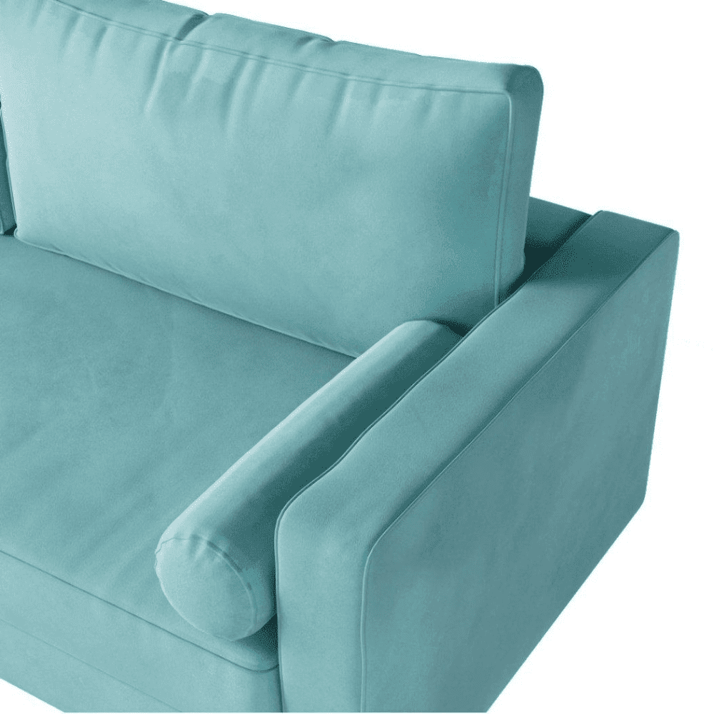 Craftmen Modern Sofa Set in Suede Fabric - Nice Maple