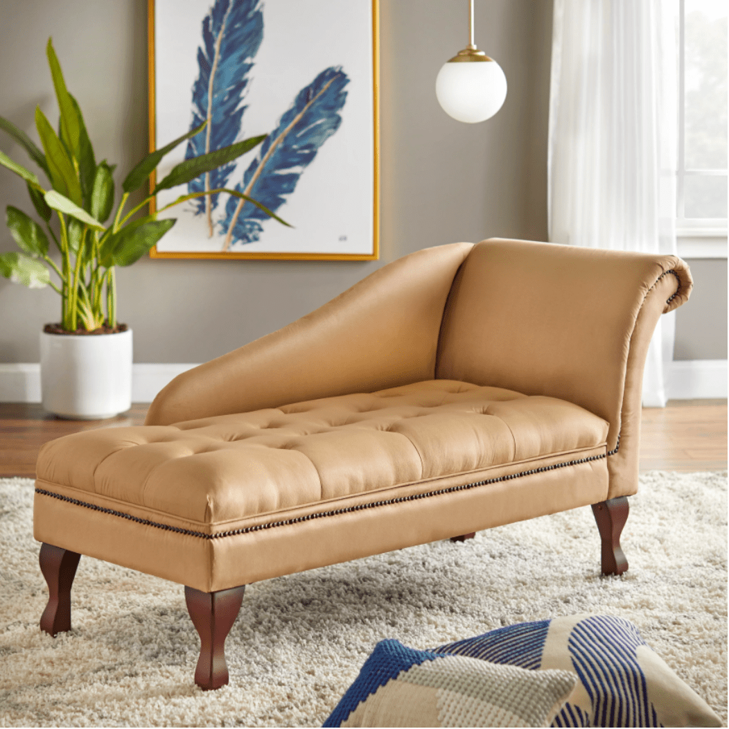 Simple Living Chaise Lounge - Nice Maple