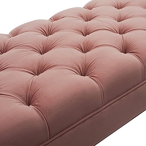 Tiffo Suede Lounger in Blush Pink Color - Nice Maple