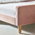 Pink Moon Upholstered Luxury Bed In Suede