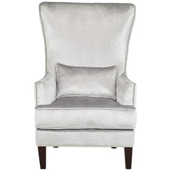 Volvo High Back Wing Chair In Silver Color - Nice Maple