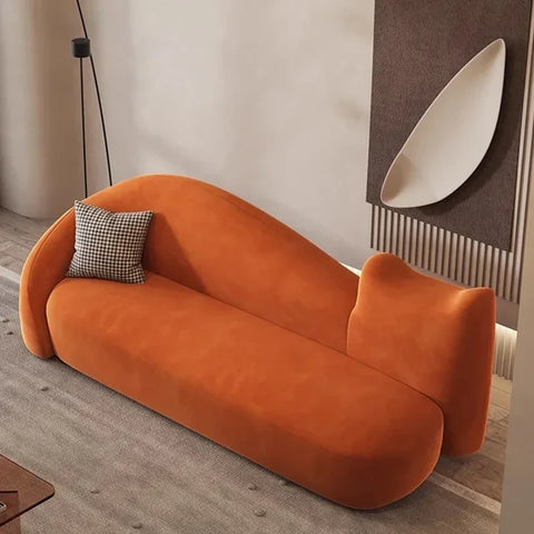 Meow Premium Modern Suede Sofa Set
