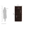 Dulex Medusa Engineered Wood Wardrobe Wenge Finish - Nice Maple