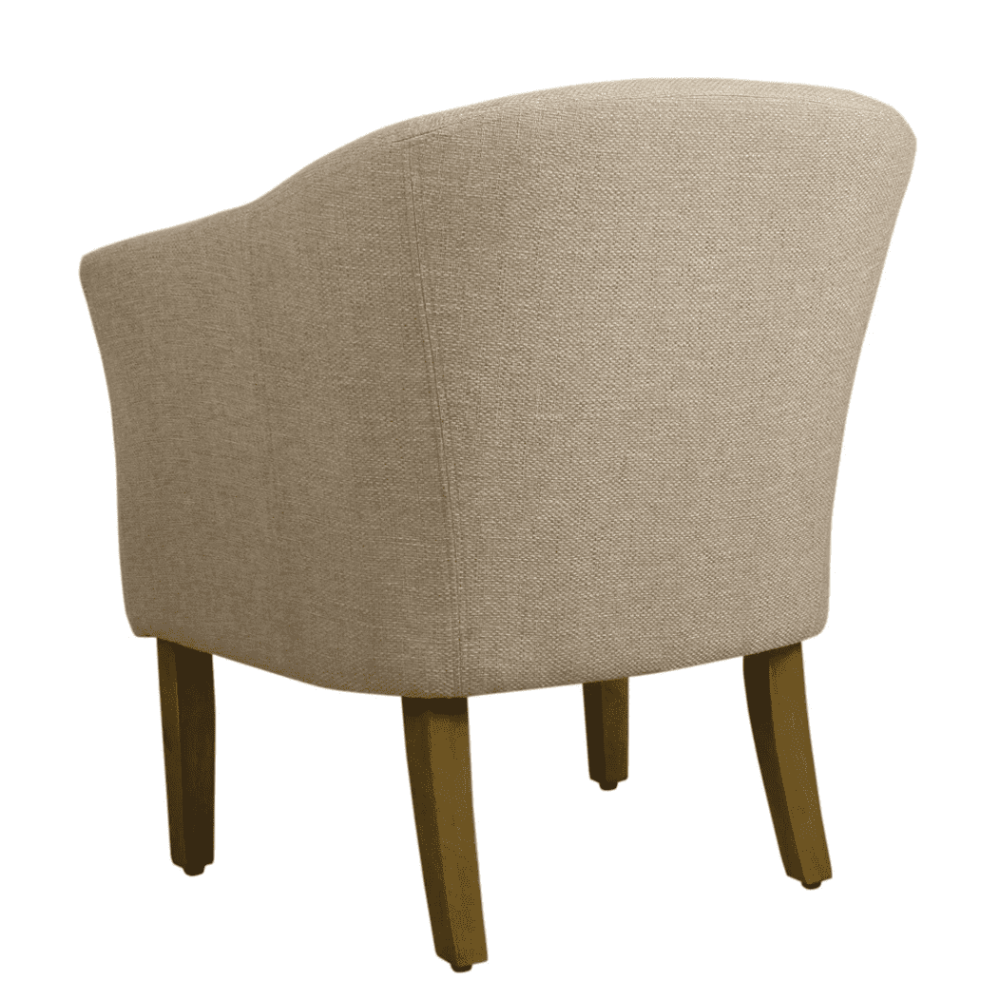 Porch & Den Kings-well Barrel Accent Chair - Nice Maple