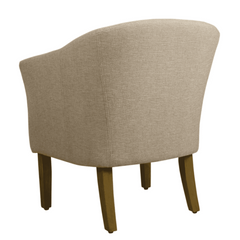 Porch & Den Kings-well Barrel Accent Chair - Nice Maple