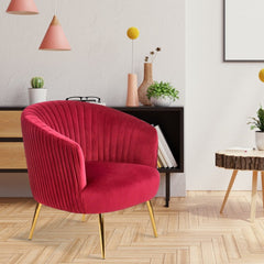 Texo Upholstered Accent Chair in Suede