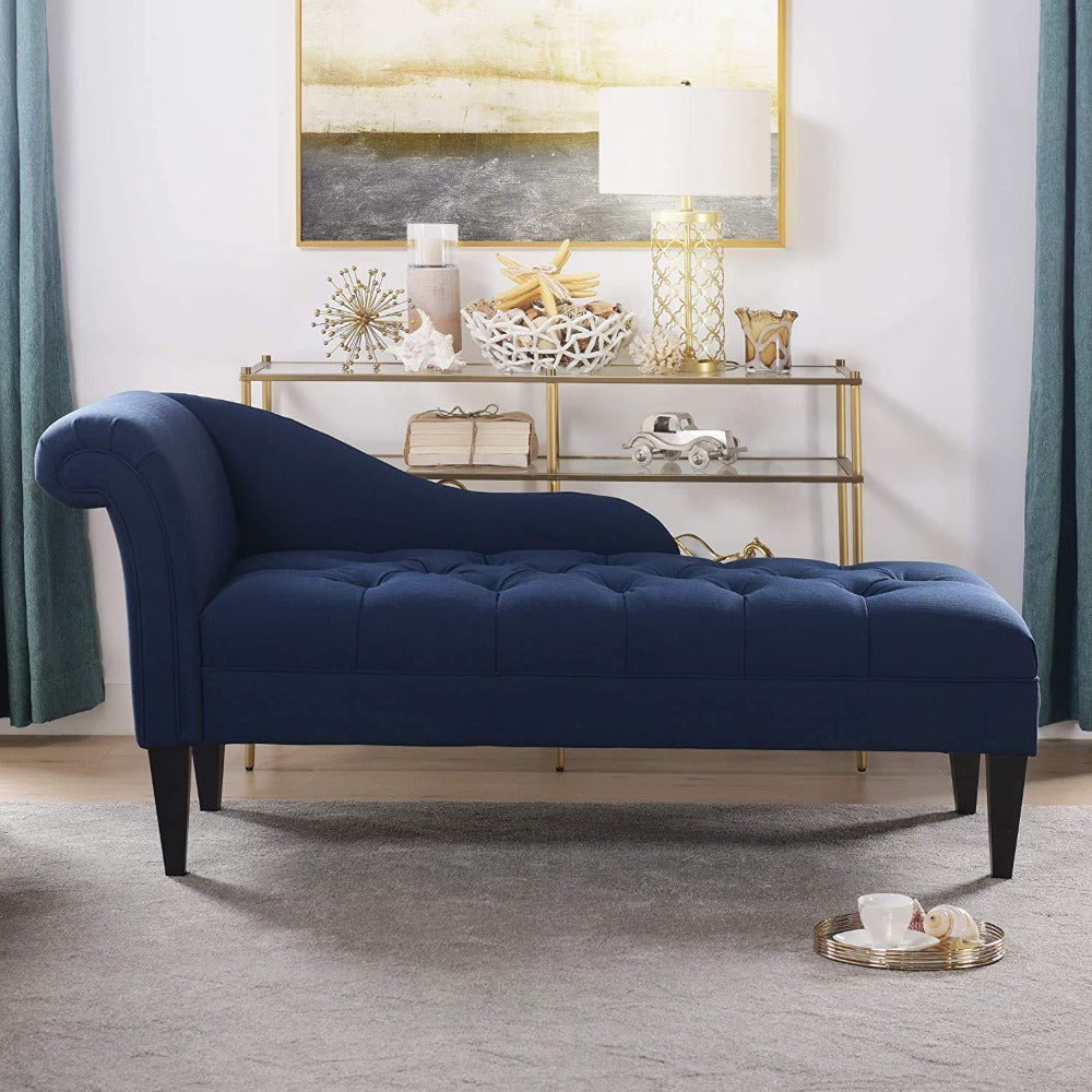 Diffo Quilted Lounger in Blue Color - Nice Maple