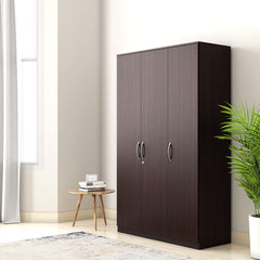 Silly Medusa Engineered Wood Wardrobe Wenge Finish - Nice Maple
