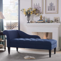Diffo Quilted Lounger in Blue Color - Nice Maple