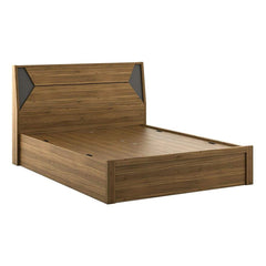 Dollo Wooden Bed In Tan With Storage - Nice Maple