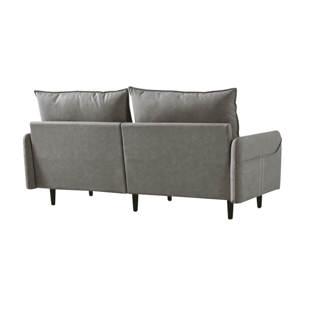 Mexico Straight Line Sofa Set in Grey Color - Nice Maple