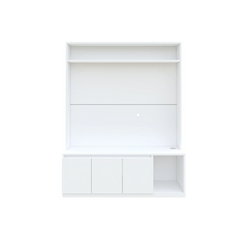 Union TV Unit- Frosty White - Nice Maple
