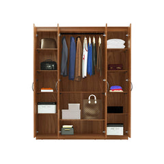 Solimo Medusa Engineered Wood Wardrobe Walnut Finish - Nice Maple