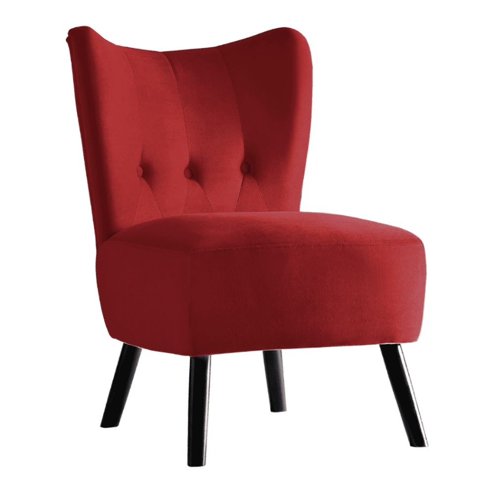 Lappy Suede Accent Chair - Nice Maple